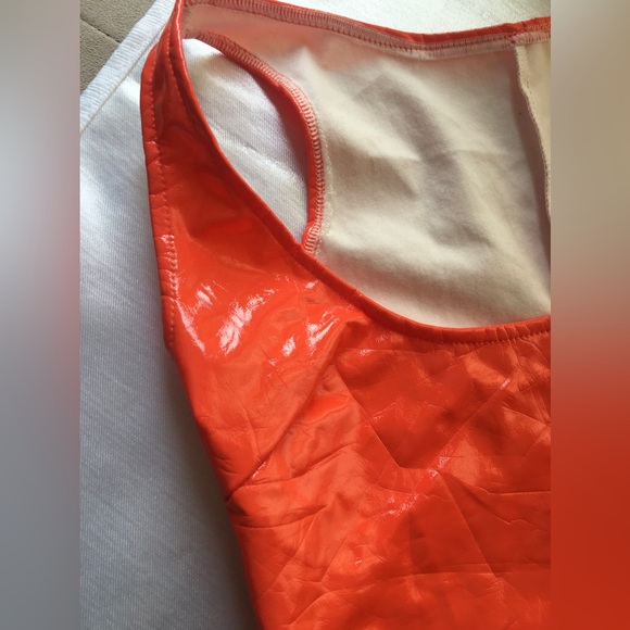 Womens beautiful orange dress great for spring summer - Picture 3 of 10